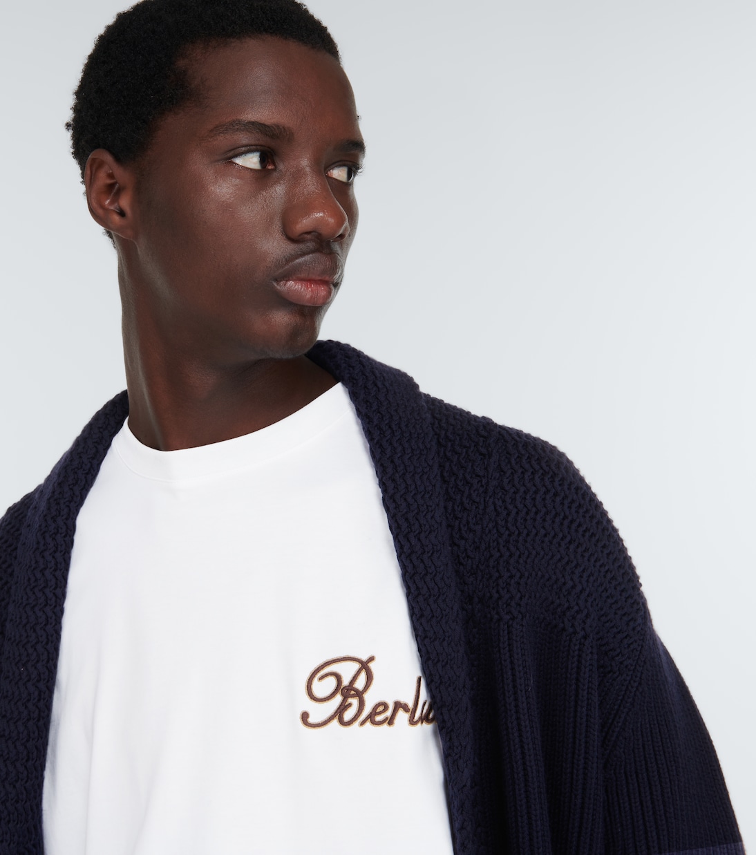 T-shirt brodé en coton | Berluti