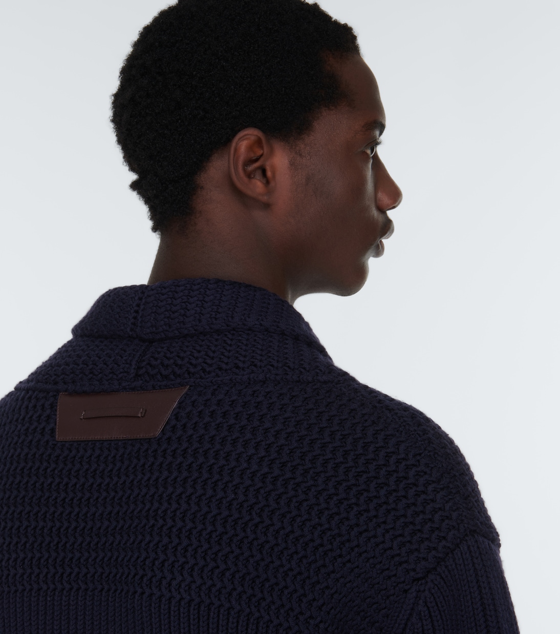 Ribbed-knit wool cardigan | Berluti