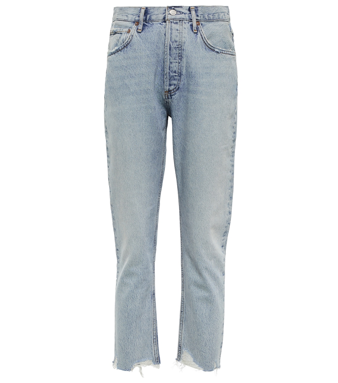 High-Rise Cropped Straight Jeans Riley | Agolde