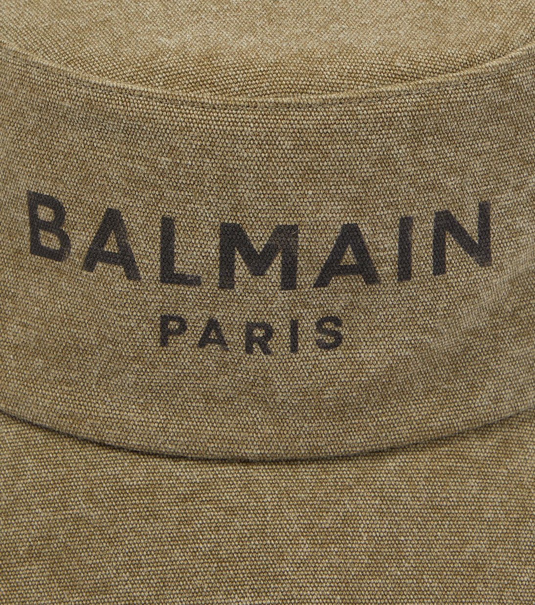 Cappello da pescatore in canvas con pelle | Balmain