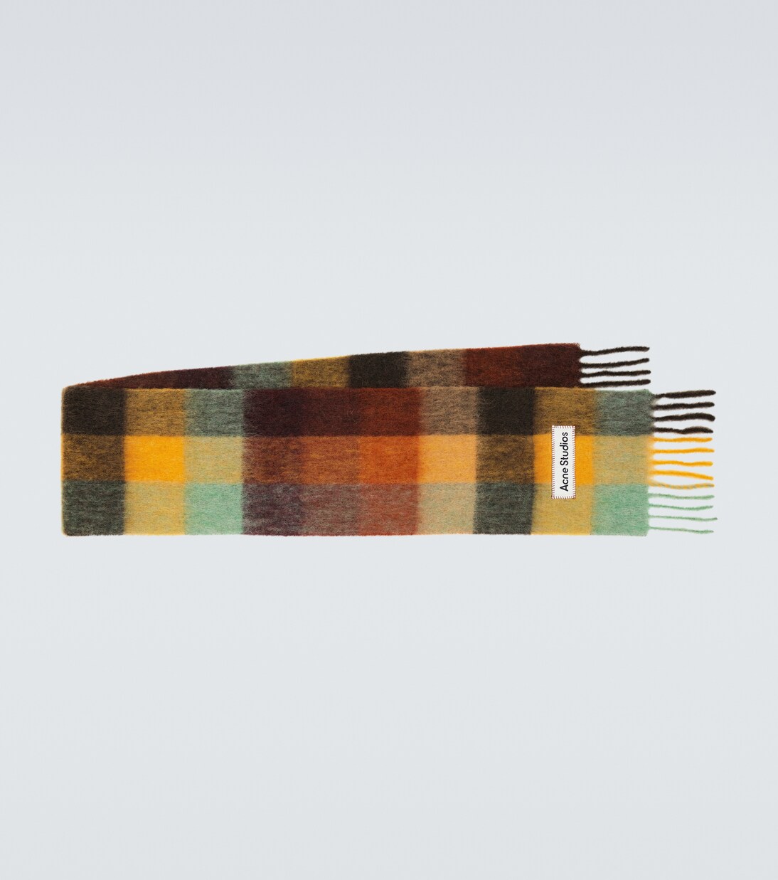 Écharpe en laine mélangée à carreaux | Acne Studios