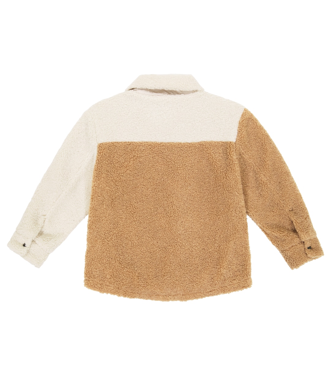 Chaqueta efecto teddy con colorblock | Il Gufo