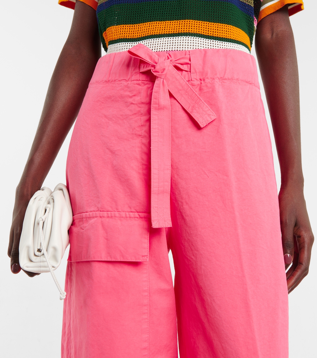 High-Rise Cargohose aus Baumwolle | Dries Van Noten