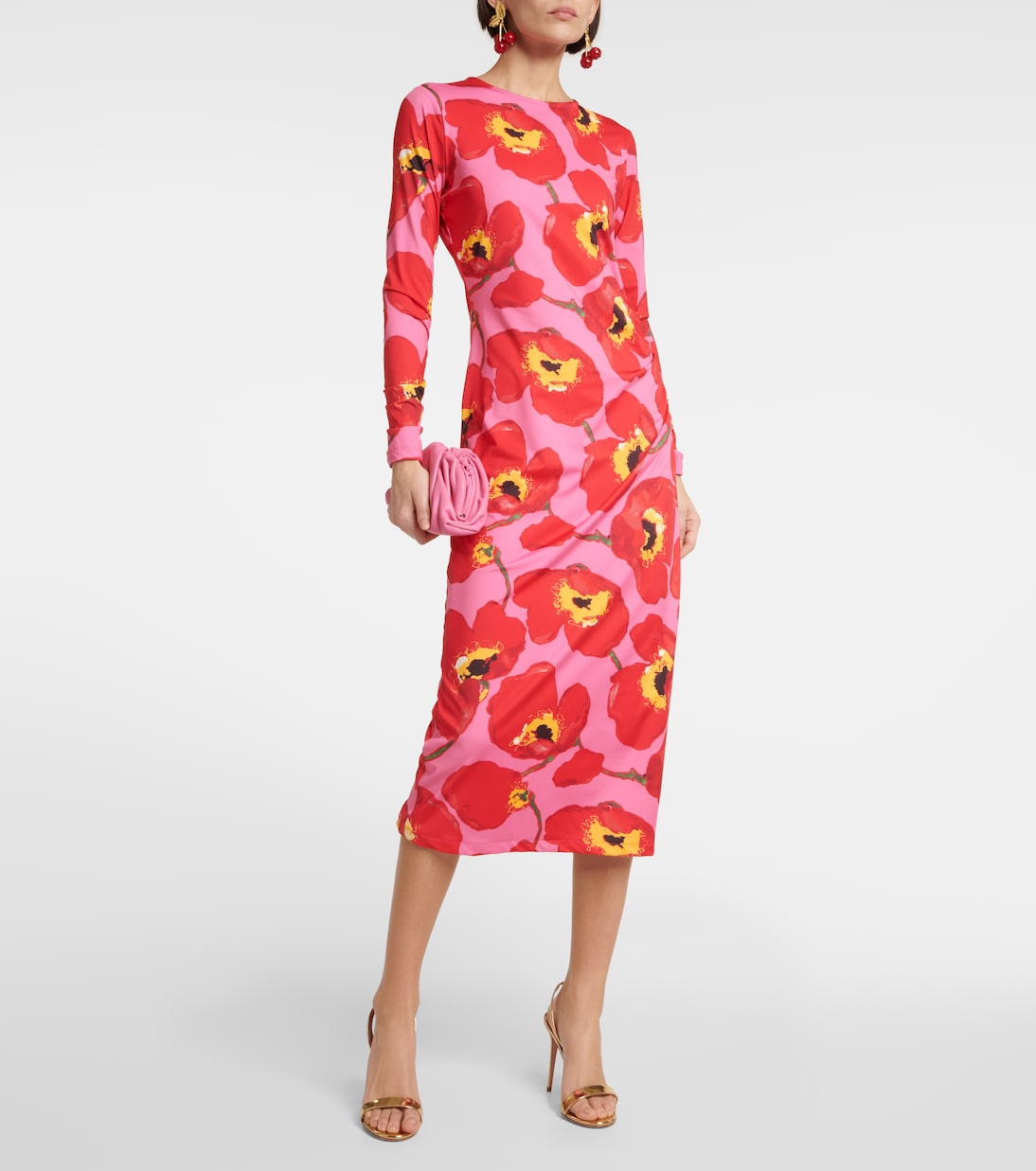 Floral printed midi dress | Carolina Herrera