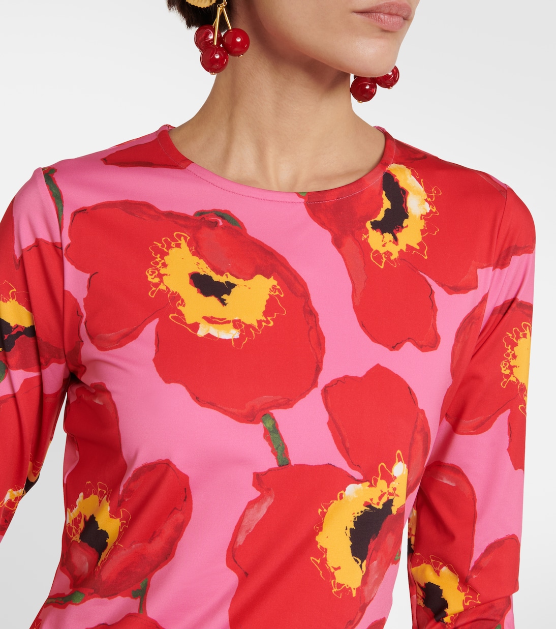 Floral printed midi dress | Carolina Herrera