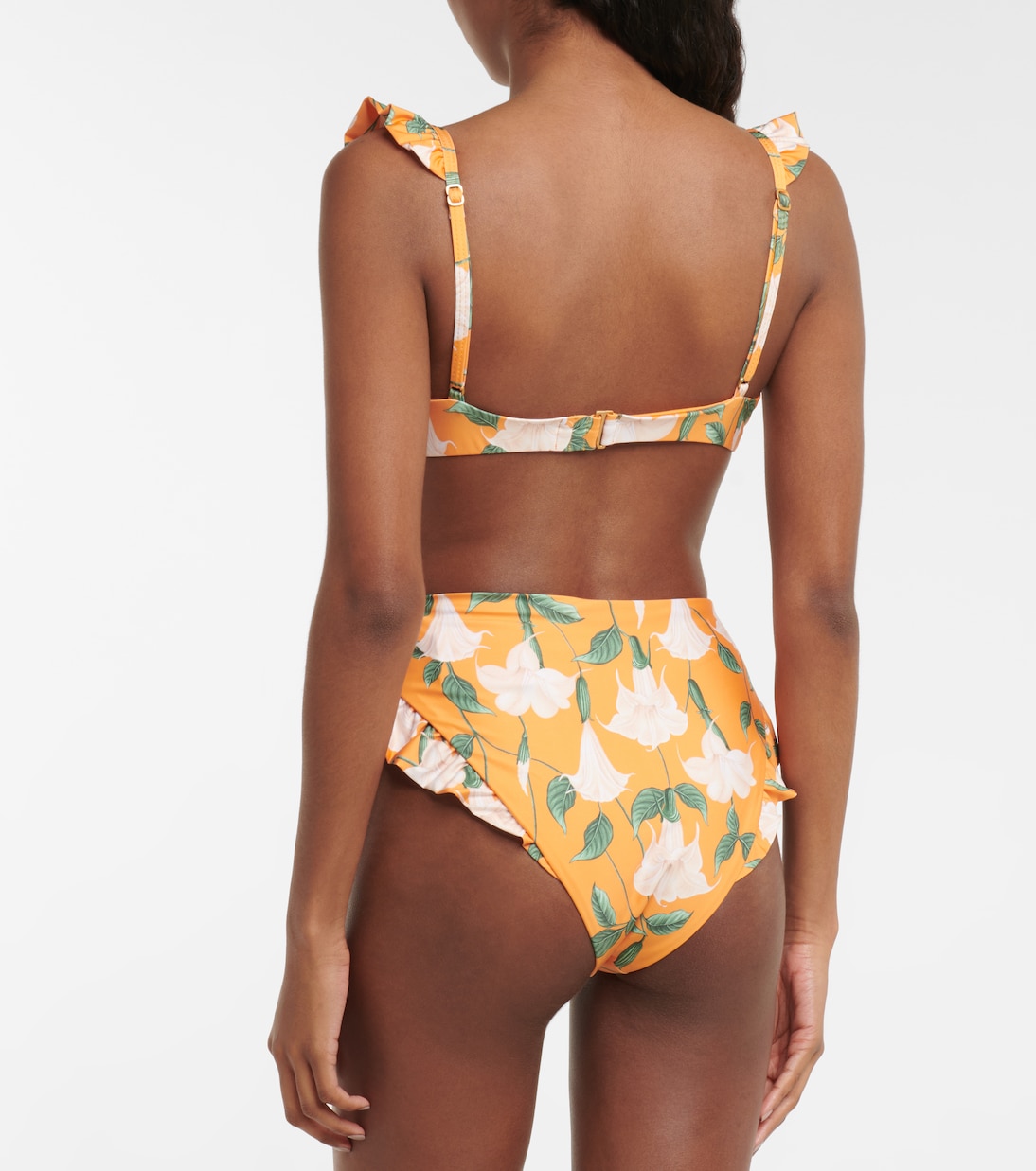 Besticktes Bikini-Oberteil Kiwi | Agua by Agua Bendita