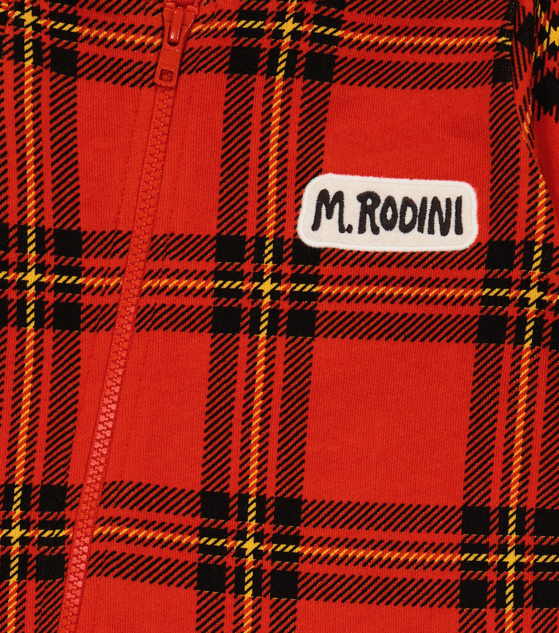 Baby checked cotton onesie | Mini Rodini