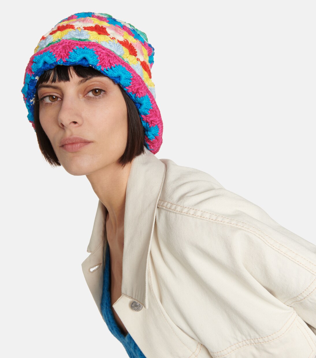 Cappello Over The Rainbow in crochet | Alanui
