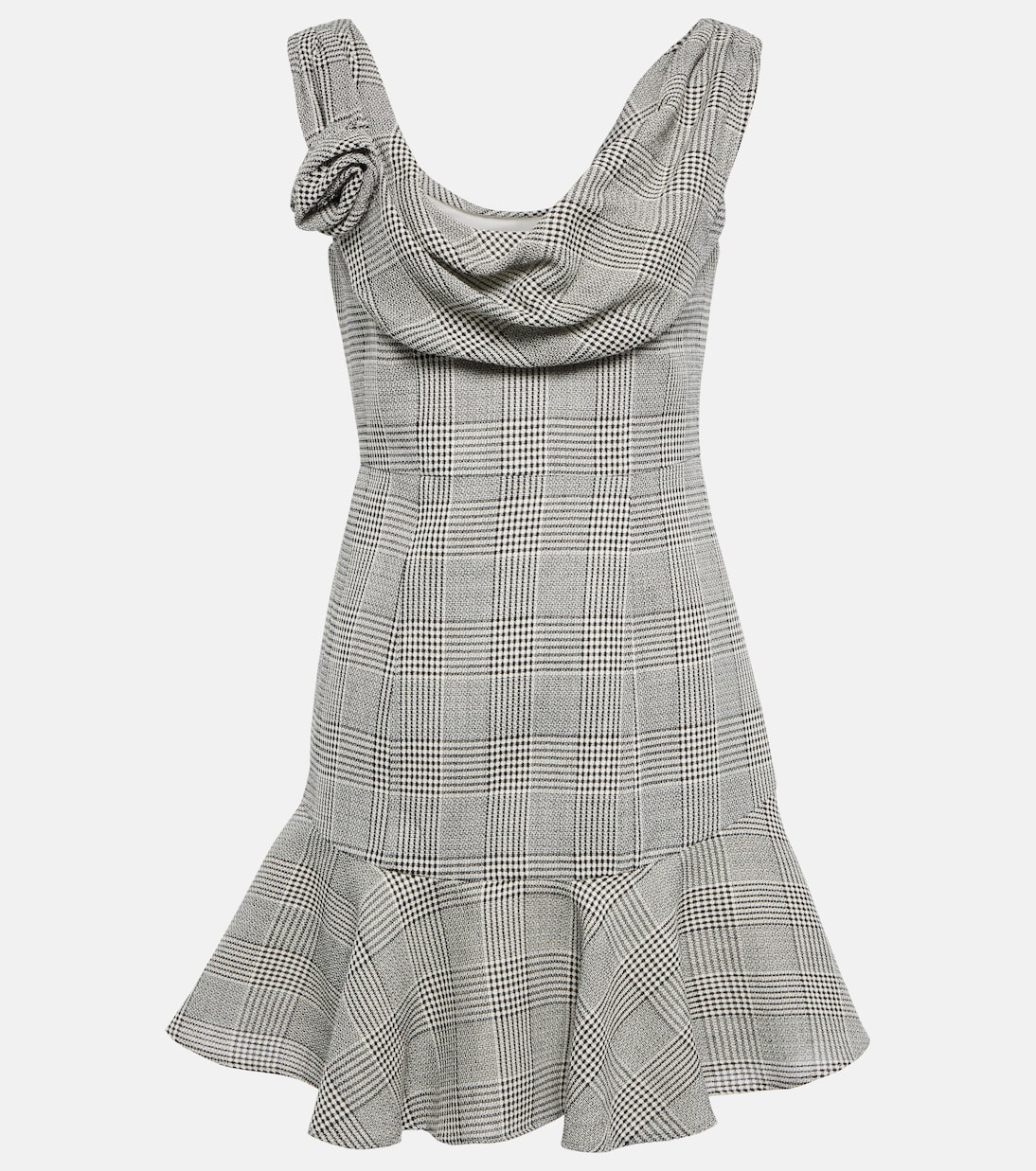 Prince De Galles wool minidress | Alessandra Rich