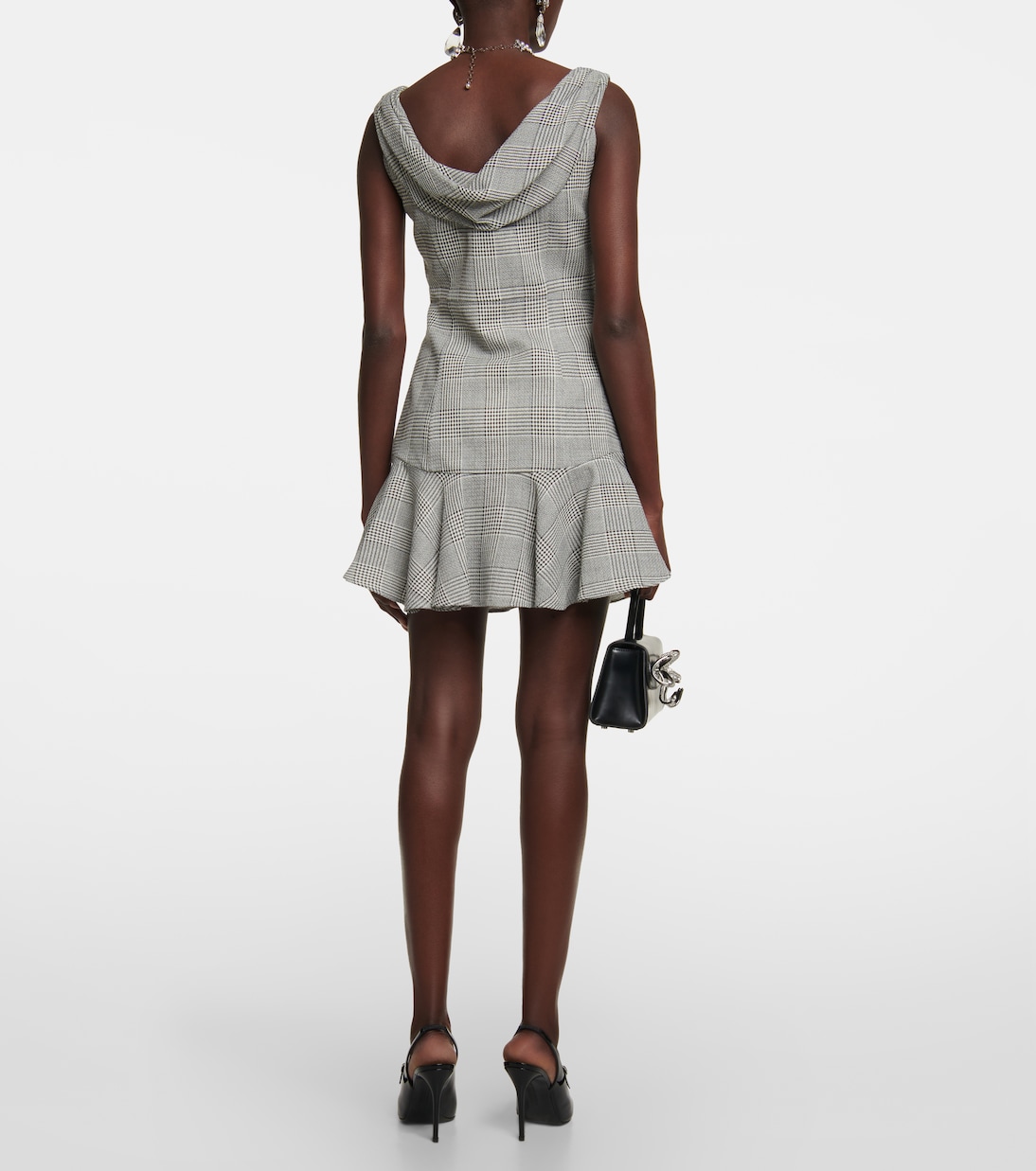 Prince De Galles wool minidress | Alessandra Rich