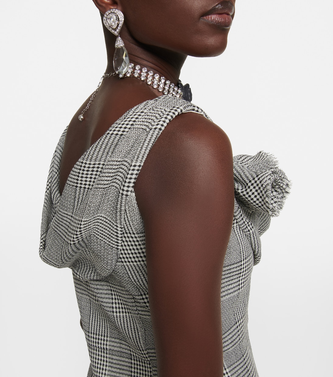 Prince De Galles wool minidress | Alessandra Rich