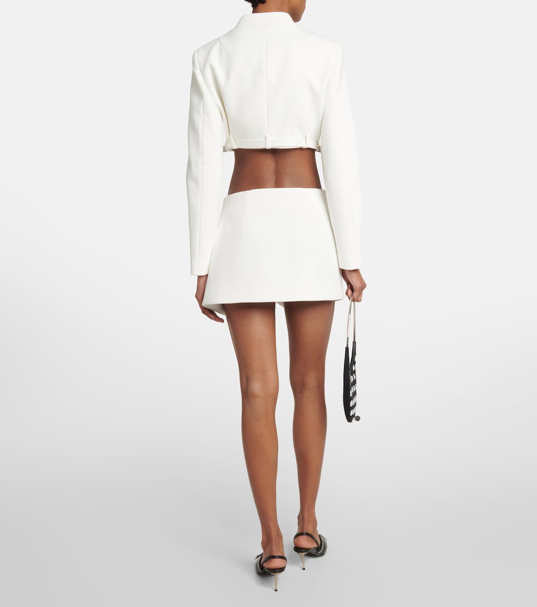 Trompe l'oeil cropped jacket | Coperni