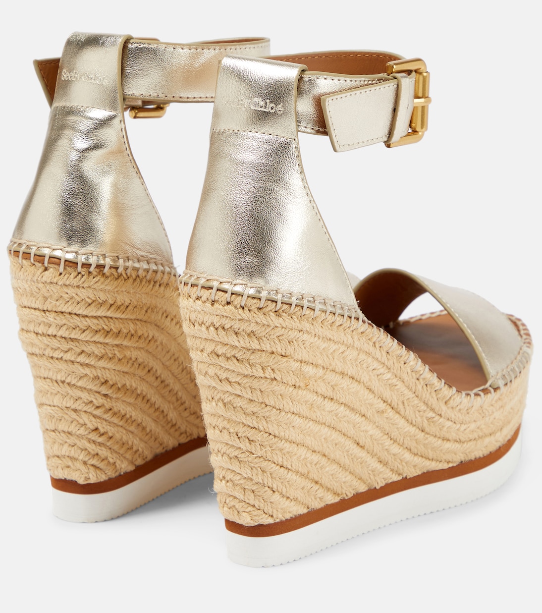 Sandali espadrillas Glyn in pelle con zeppa | See By Chloé