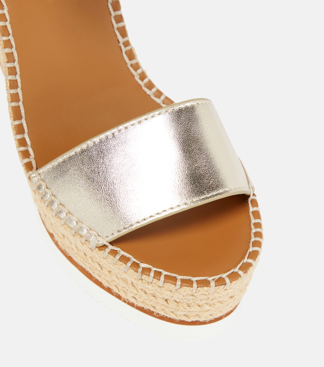 Sandali espadrillas Glyn in pelle con zeppa | See By Chloé