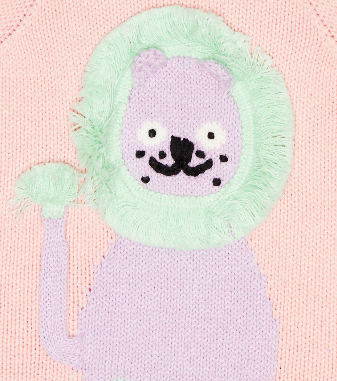 Baby appliqué cotton and wool bodysuit | Stella McCartney Kids