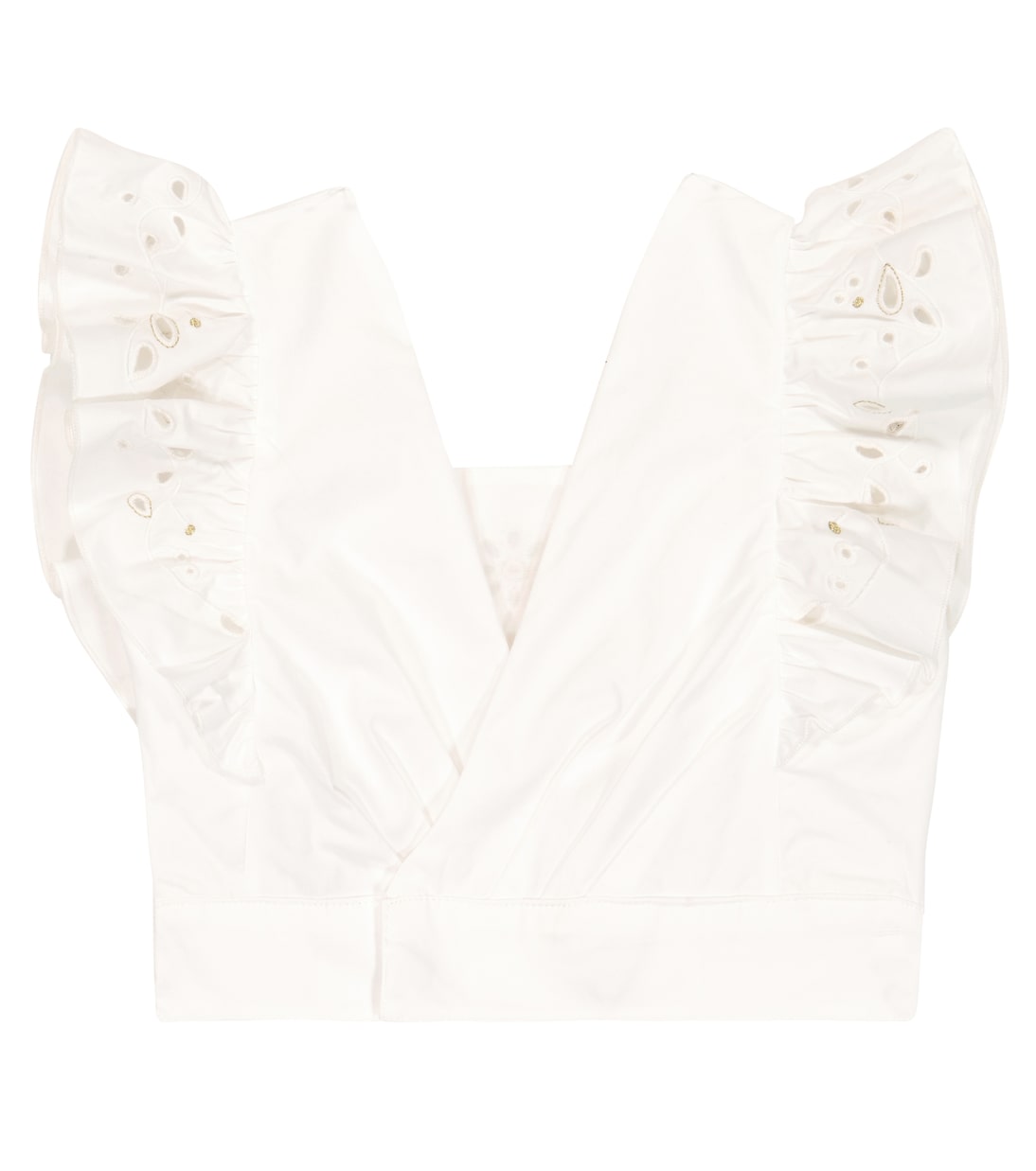 Top in cotone con ricamo | Chloé Kids