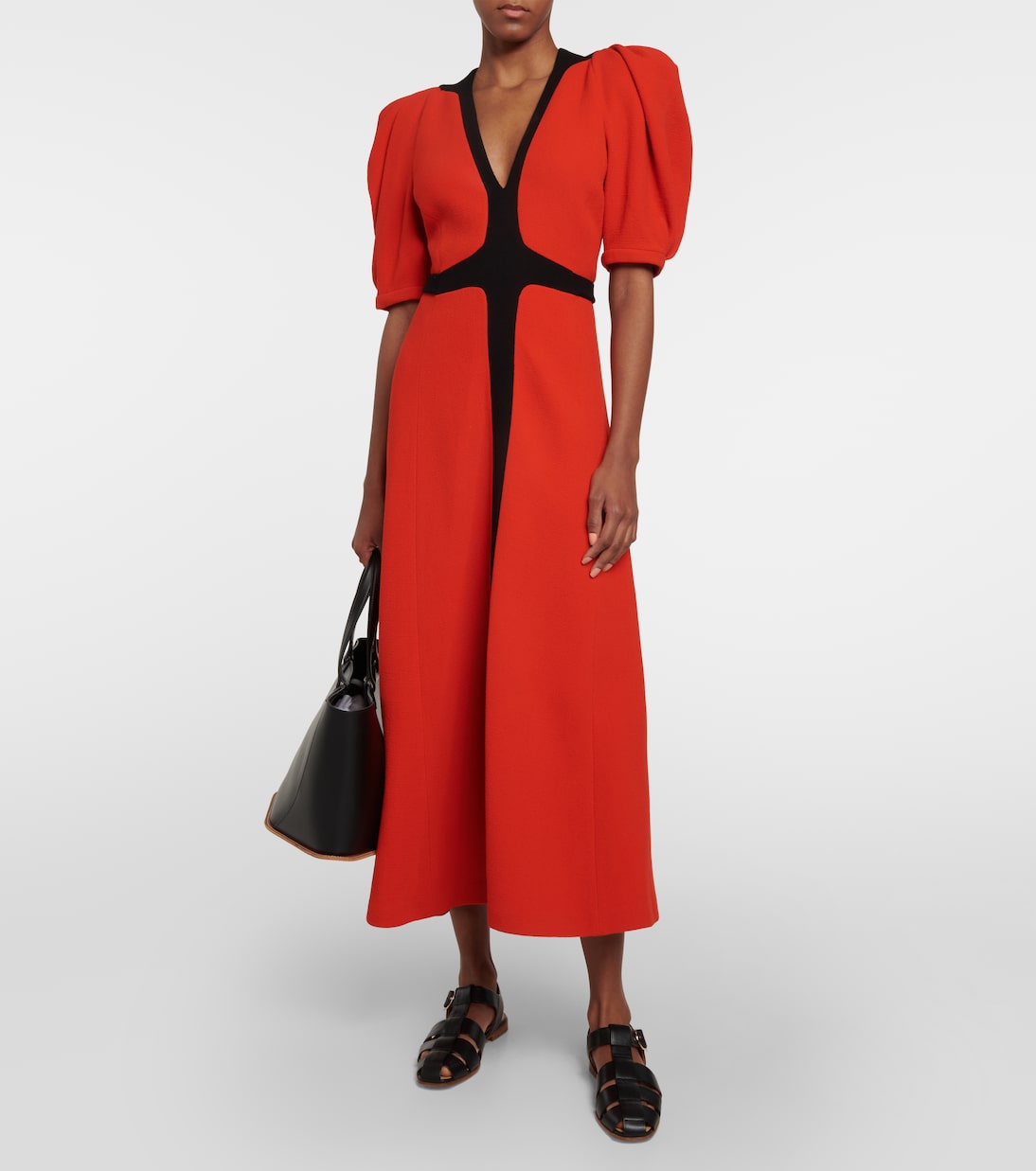 Luz wool crêpe midi dress | Gabriela Hearst