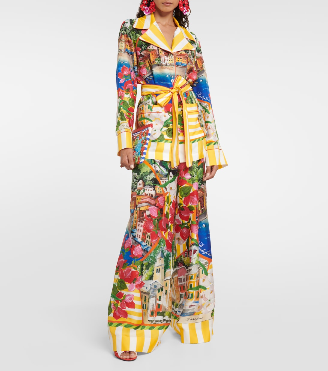 Chemise Portofino imprimée en soie | Dolce&Gabbana