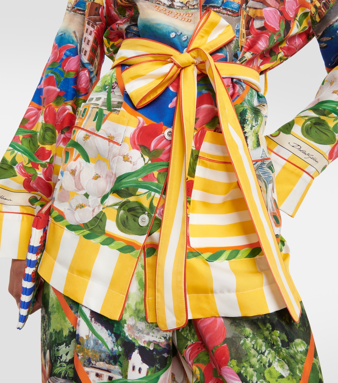 Chemise Portofino imprimée en soie | Dolce&Gabbana