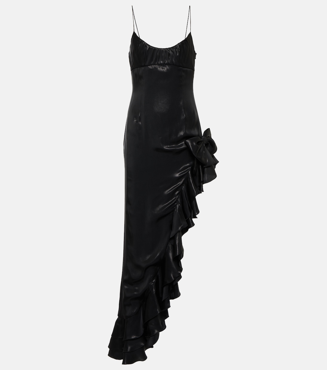Ruffled asymmetrical midi dress | Alessandra Rich