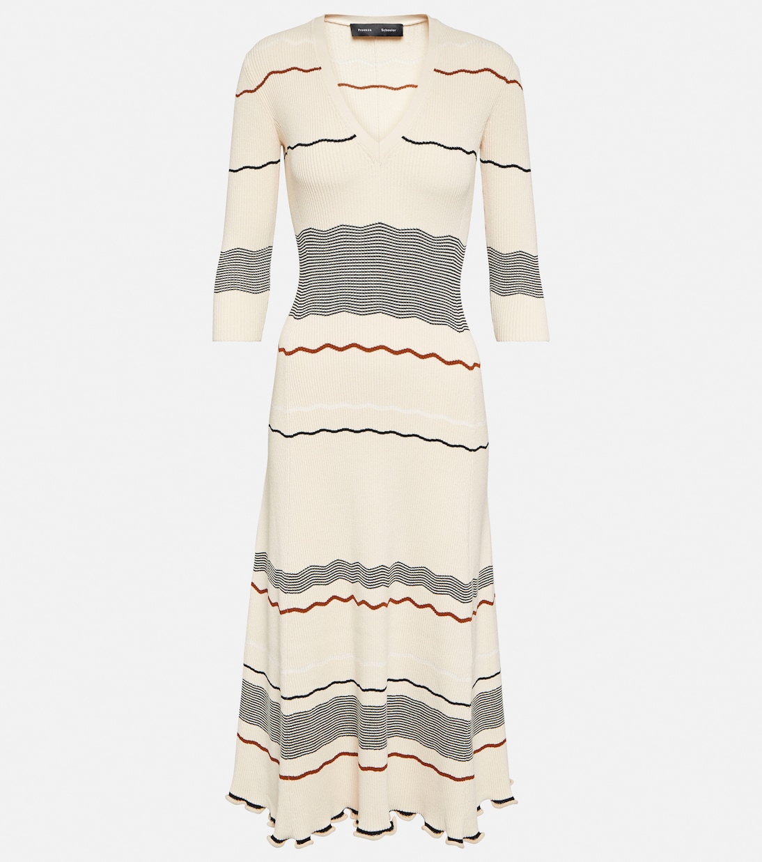 Vestido midi a rayas | Proenza Schouler