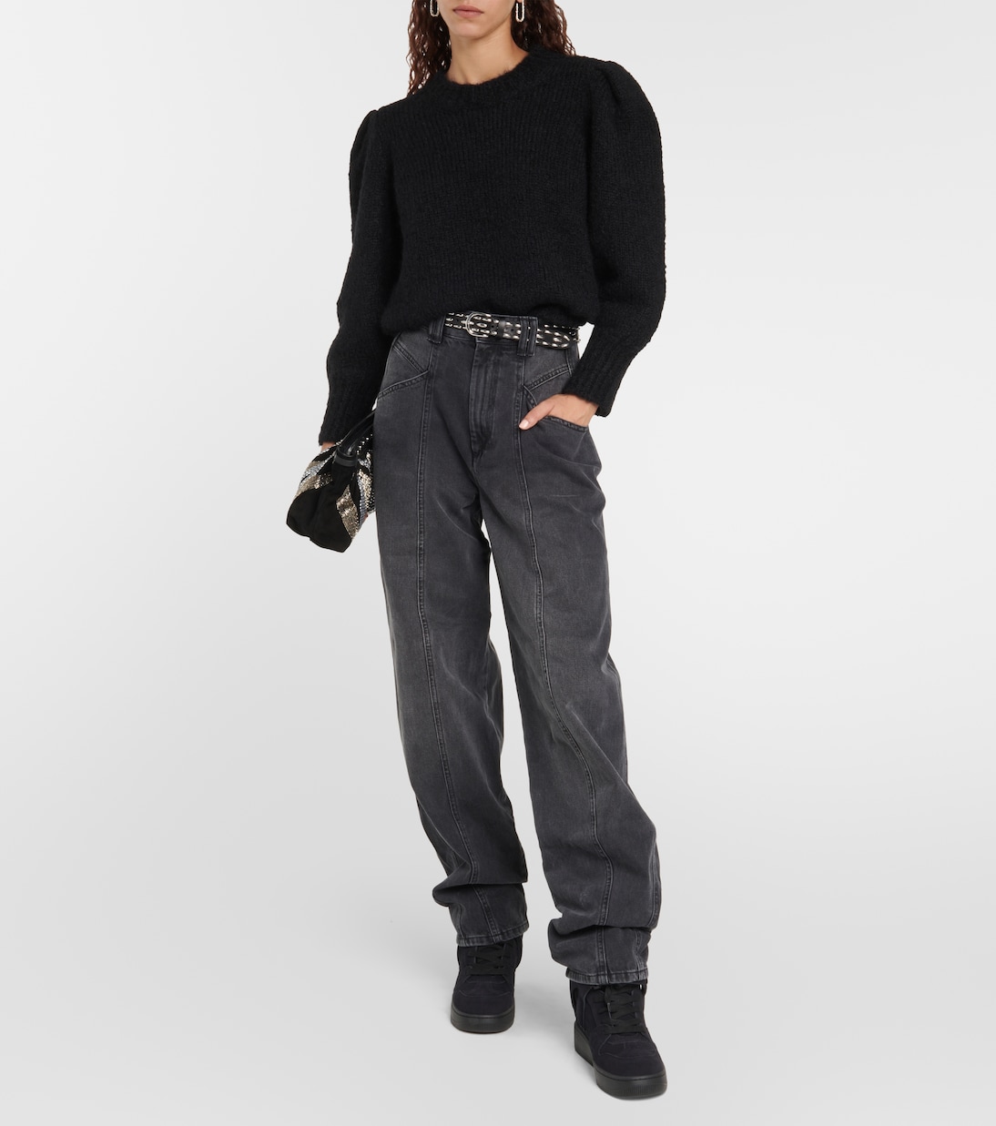 High-Top Sneakers Ellyn aus Veloursleder | Isabel Marant