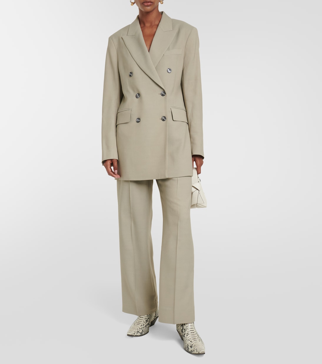 Blazer doppiopetto in misto lana | Acne Studios