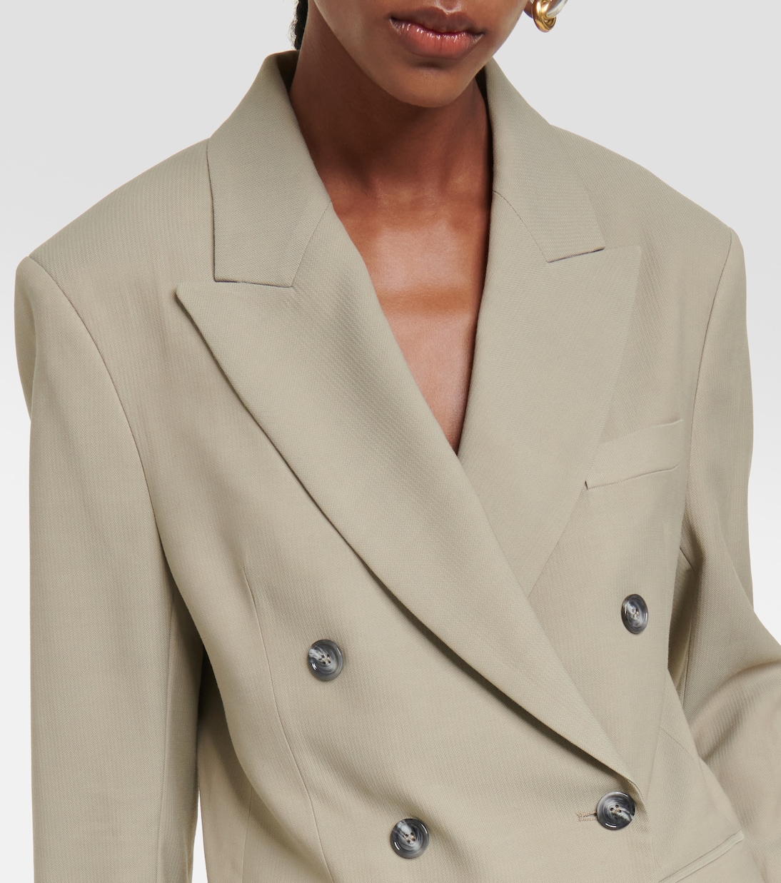Blazer doppiopetto in misto lana | Acne Studios