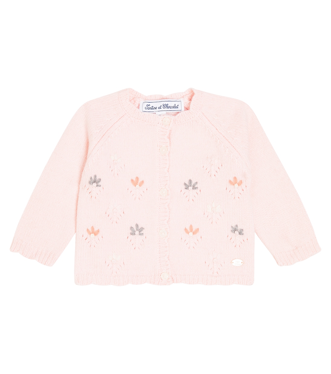 Baby - Cardigan in misto lana con ricamo | Tartine et Chocolat