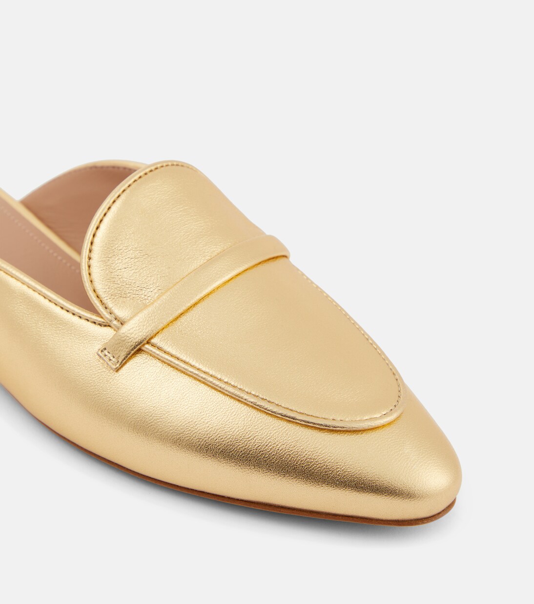 Berto metallic leather mules | Malone Souliers