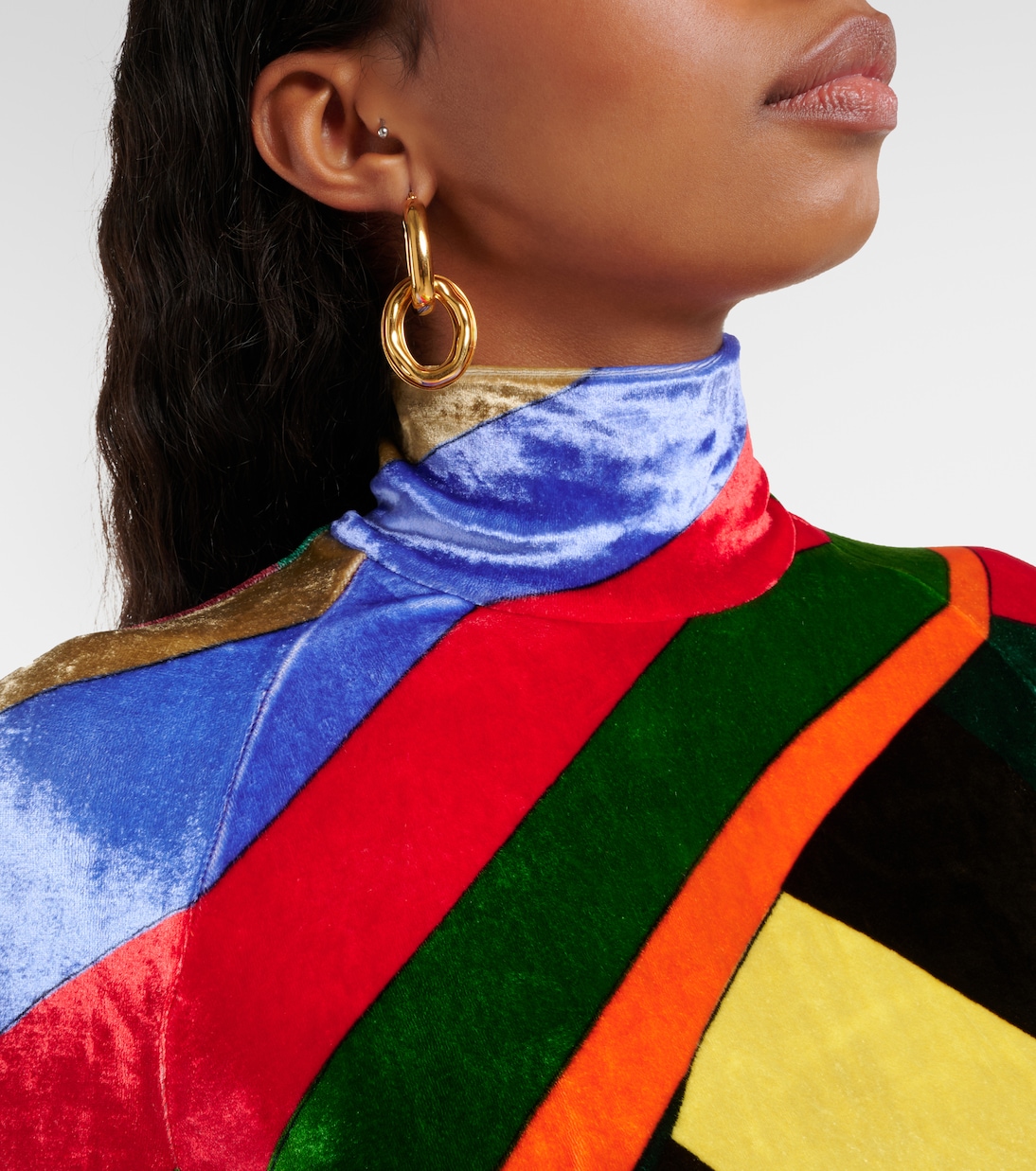 Vestido corto Iride de terciopelo | Pucci