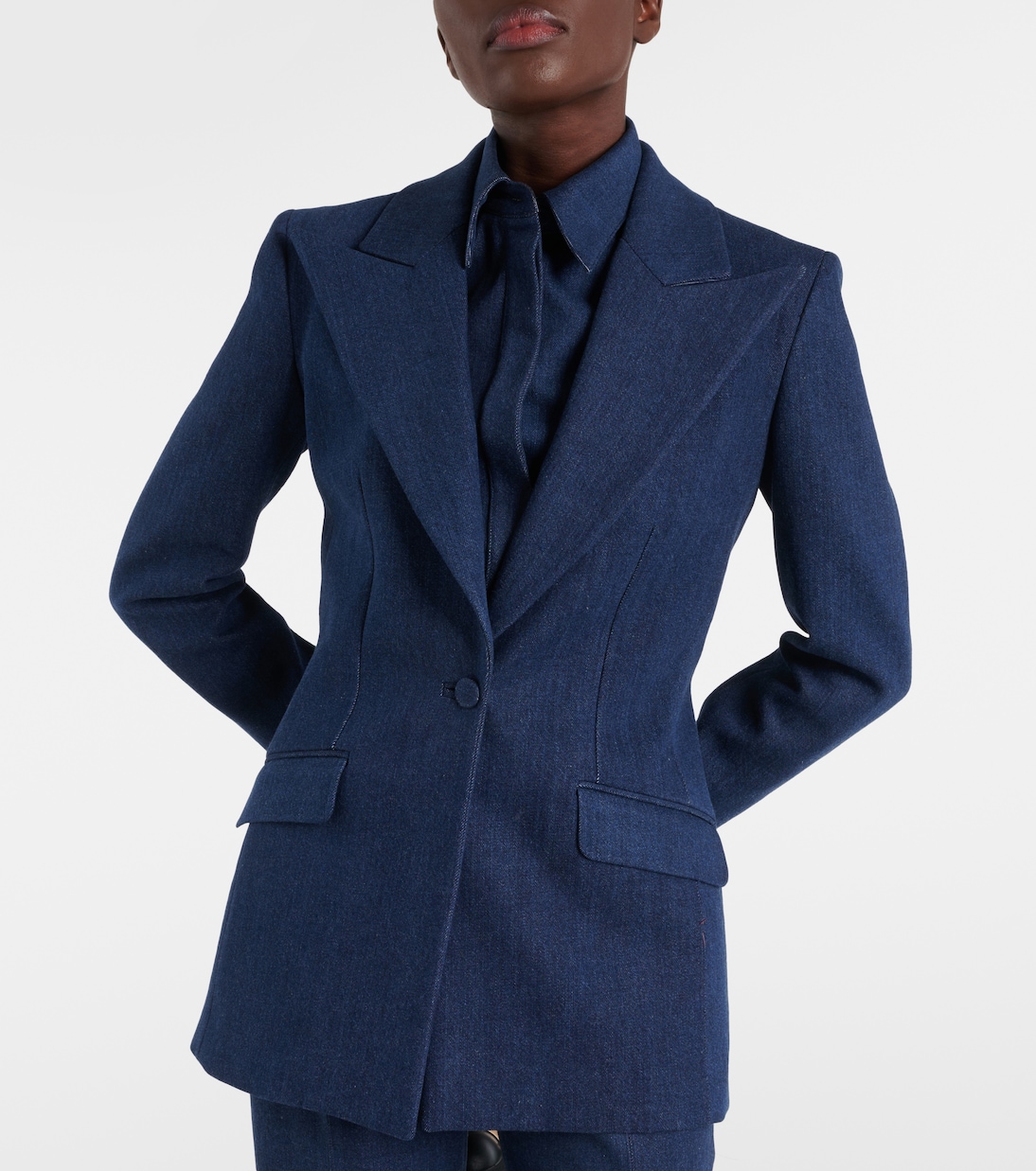 Blazer monopetto di jeans Leiva | Gabriela Hearst