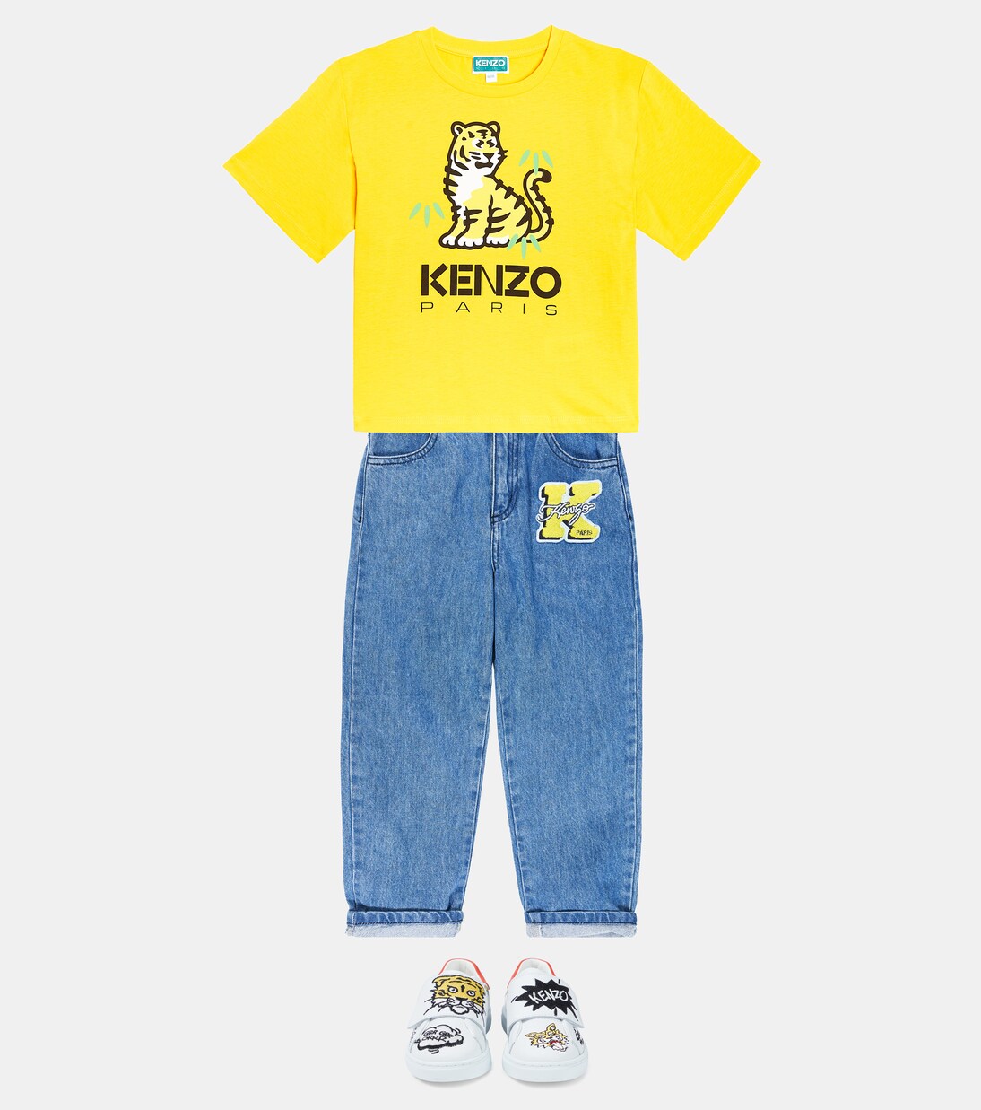 T-shirt imprimé en coton | Kenzo Kids