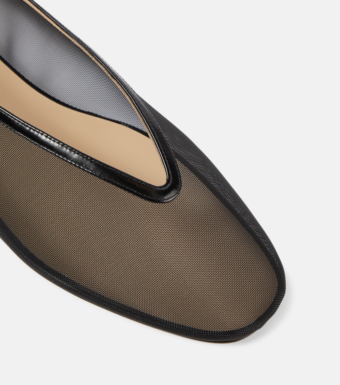 Slippers Luna in mesh con pelle | Le Monde Béryl