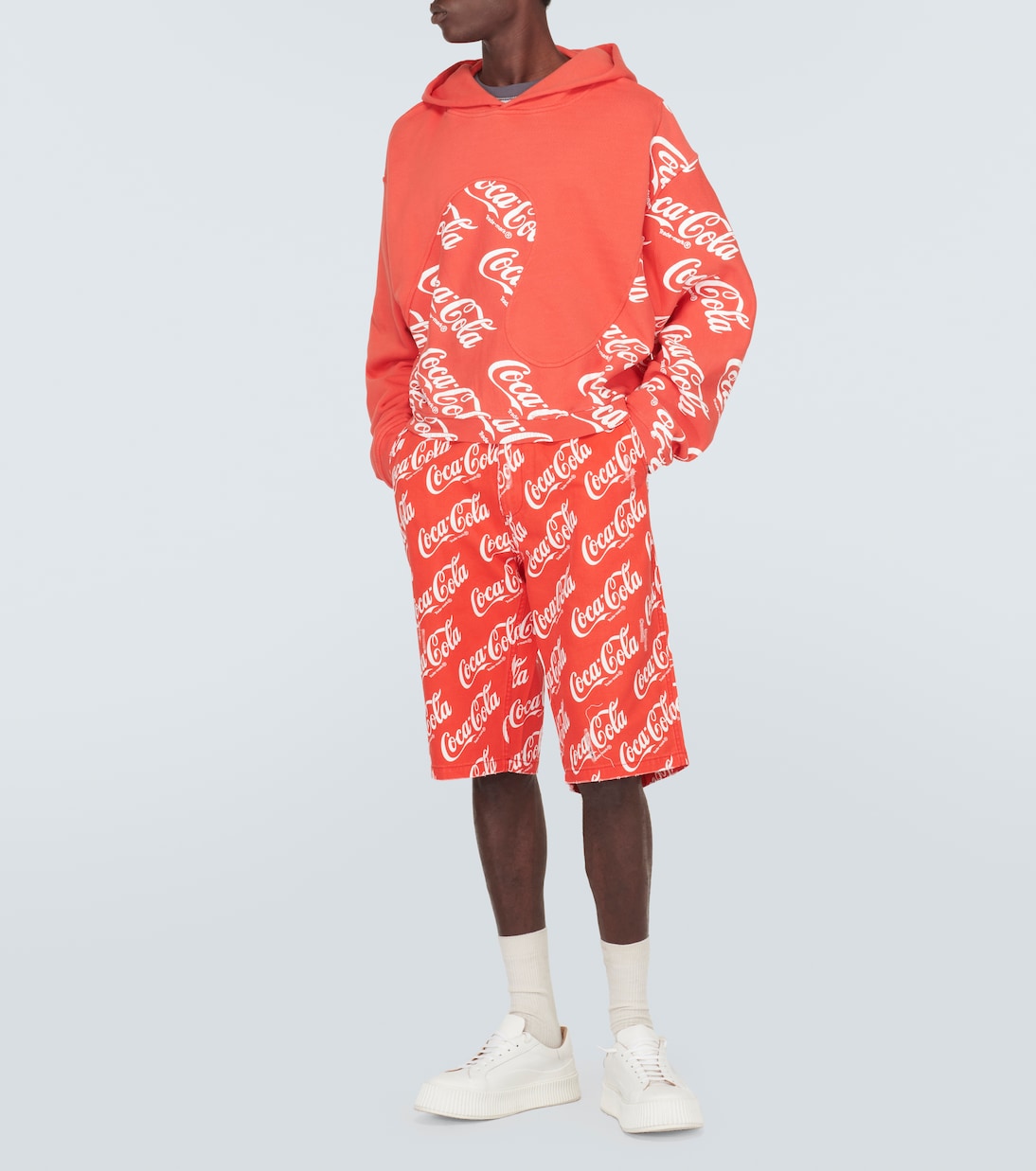 Bermuda in canvas di cotone con stampa | ERL