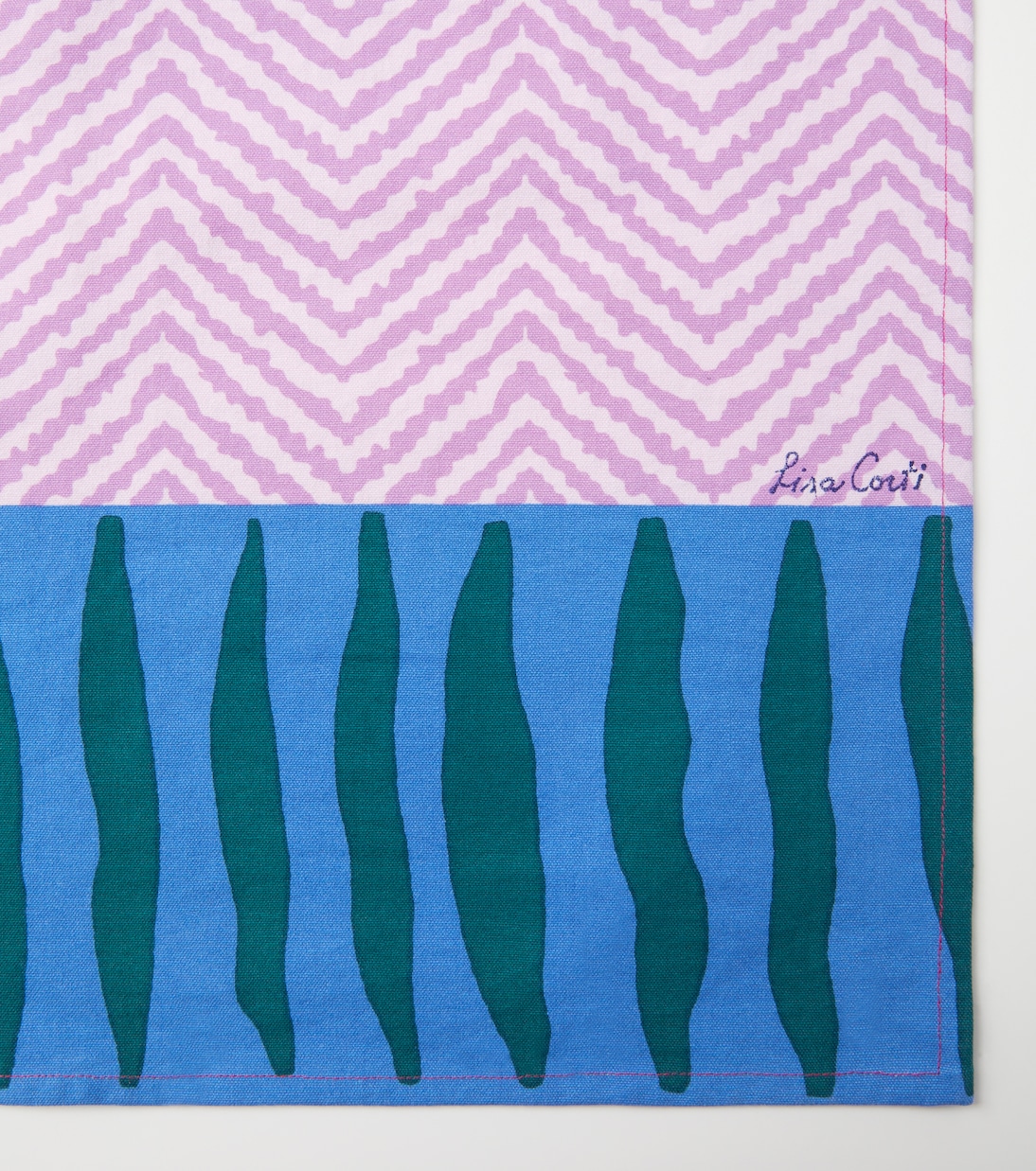 Oleander cotton table runner | Lisa Corti
