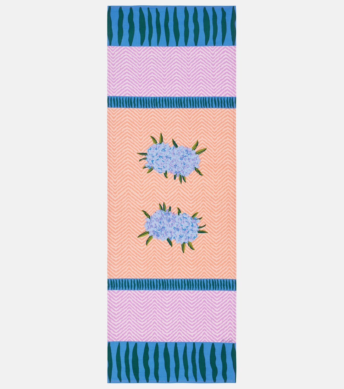 Oleander cotton table runner | Lisa Corti