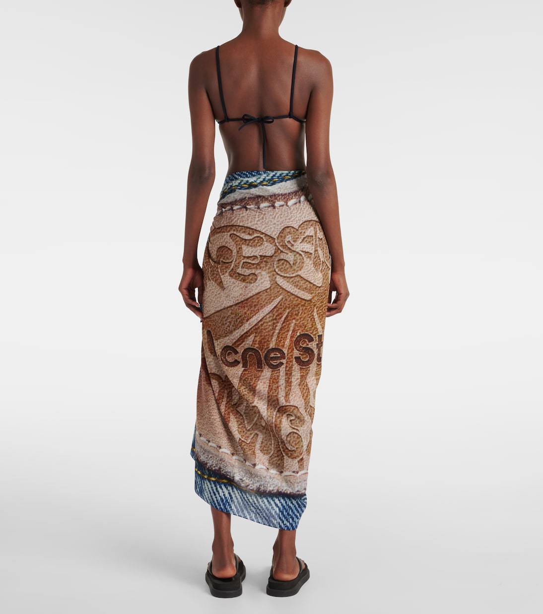 Pareo in cotone con stampa | Acne Studios