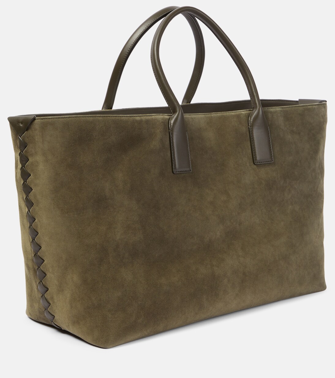 Borsa Cabat Large in suede | Bottega Veneta