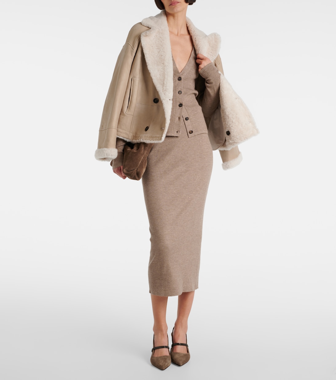 Midirock aus Strick | Brunello Cucinelli