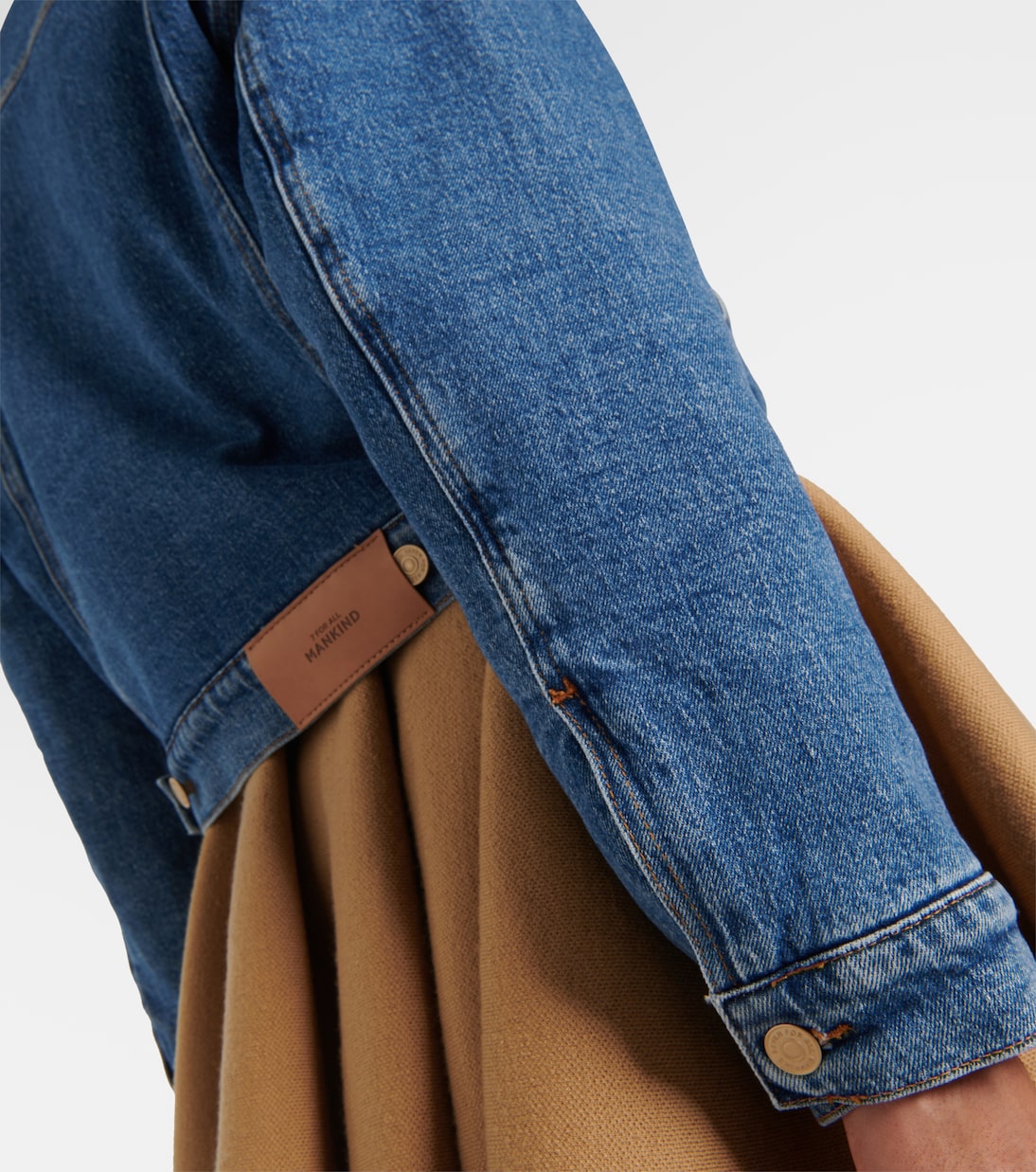 Chaqueta de denim con ribete de teddy | 7 For All Mankind