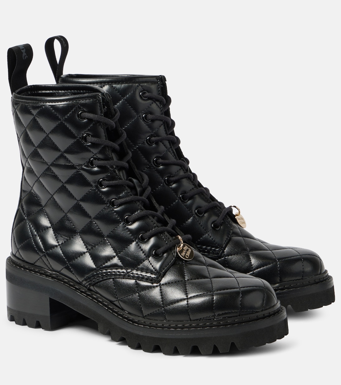 Jodie leather ankle boots in black See By Chloe Mytheresa