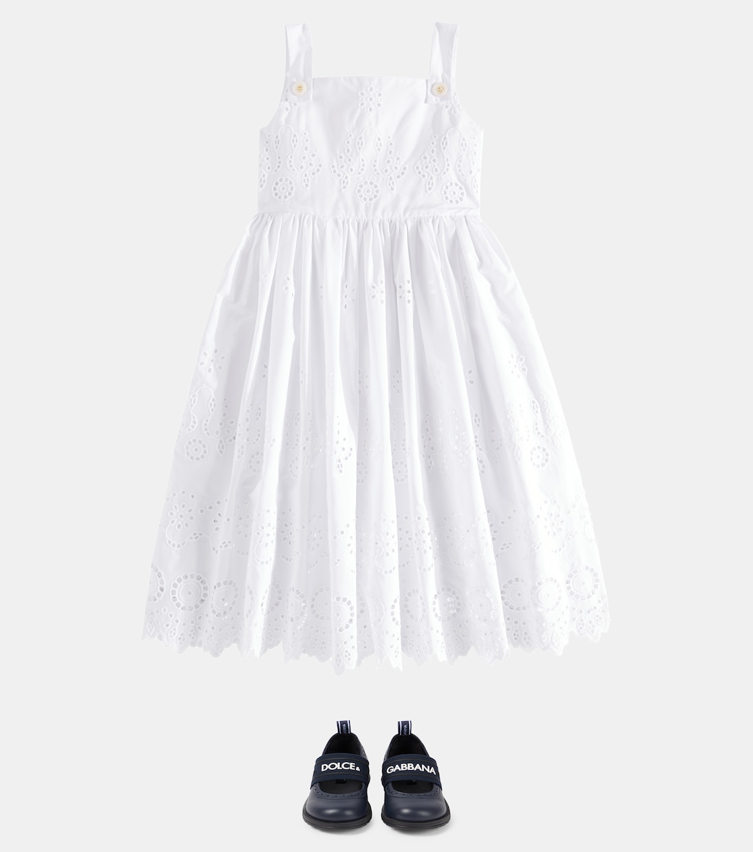 Cotton-blend dress | Dolce&Gabbana Kids