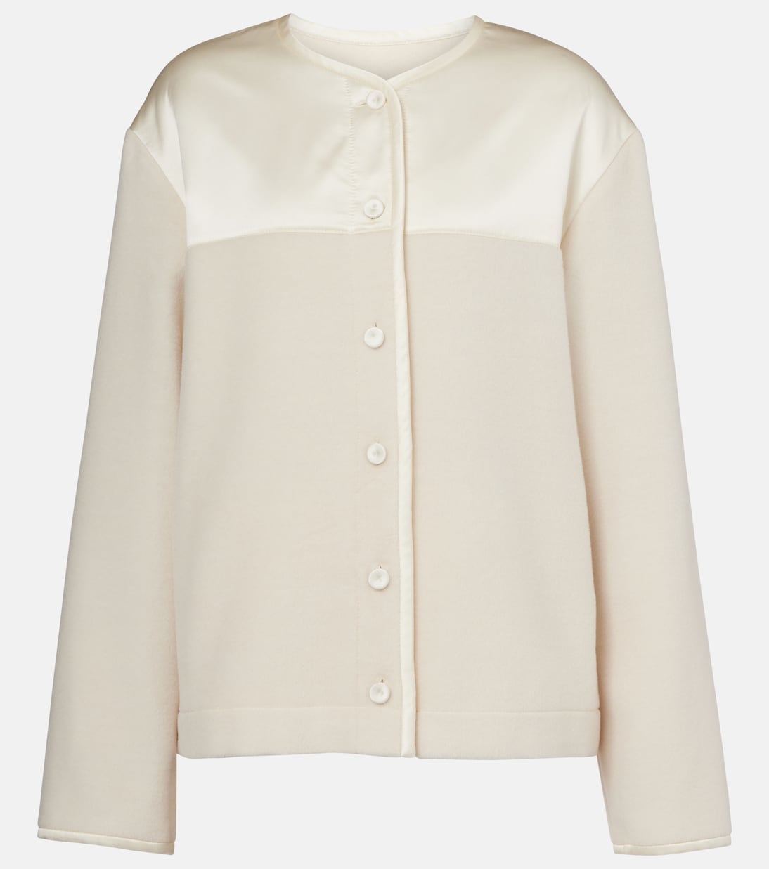Giacca in lana vergine con raso | Jil Sander