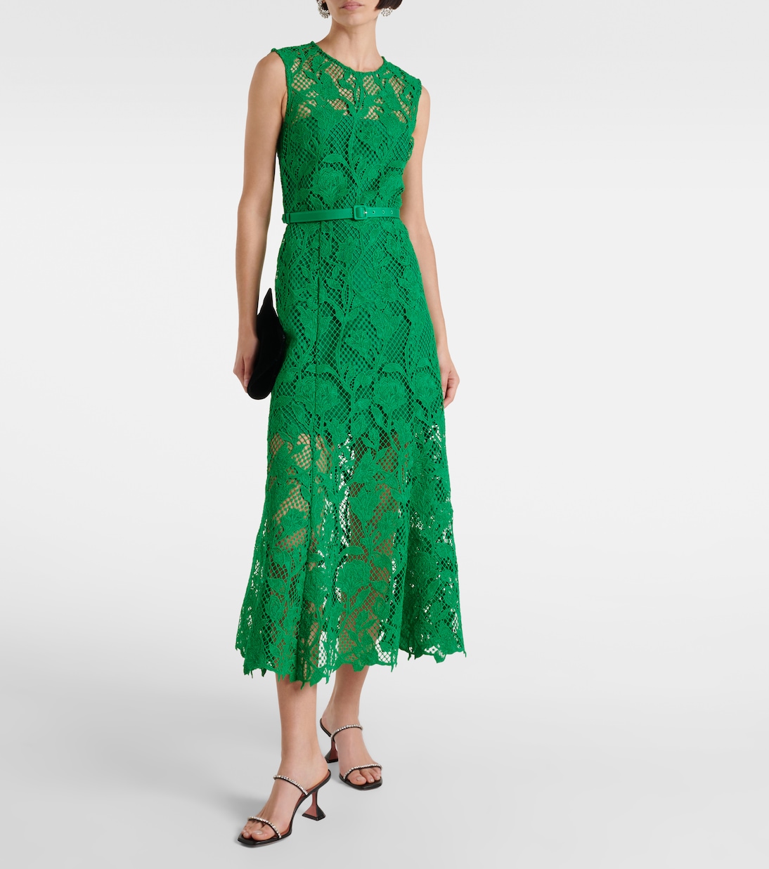 Lace midi dress | Self-Portrait