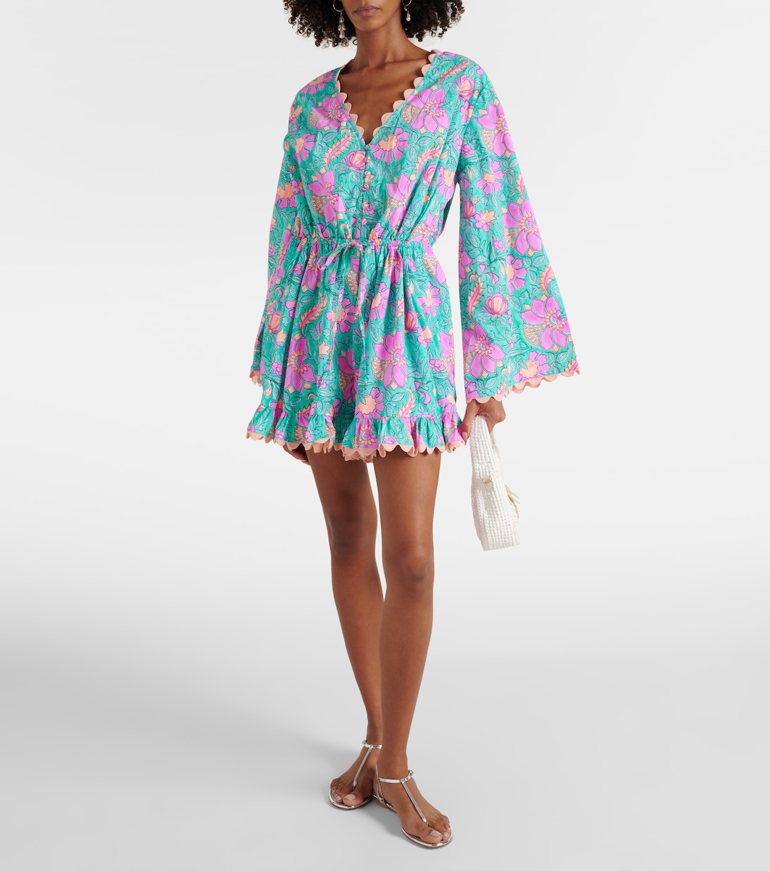 Body de popelín de algodón colorblock | Juliet Dunn