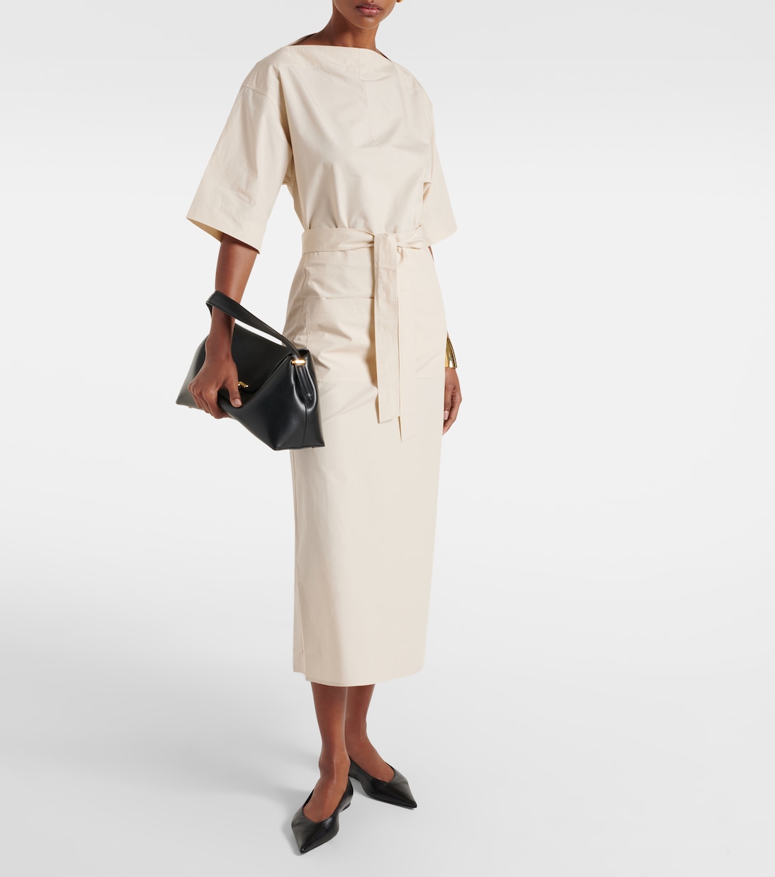 Jupe midi en coton | Toteme