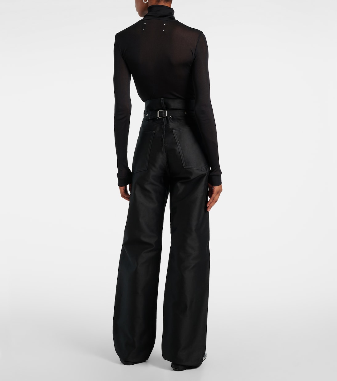 Jeans a gamba larga a vita alta | Maison Margiela