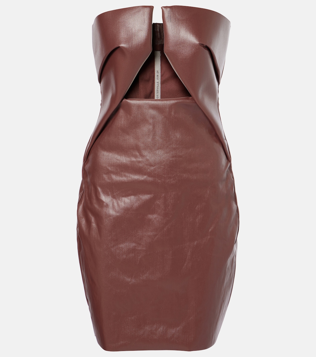 Prong coated denim minidress | Rick Owens