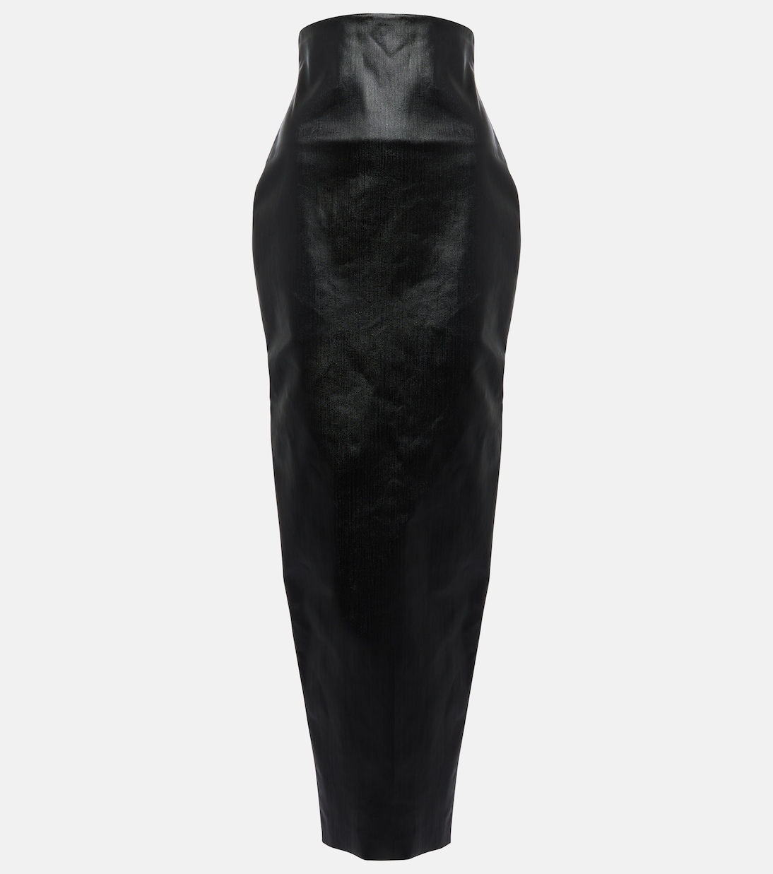 Gonna lunga in misto cotone rivestito | Rick Owens